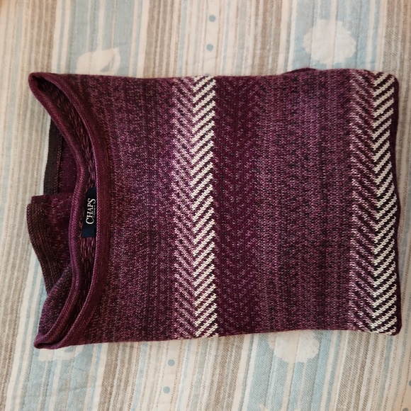 Chap's Denim sweater women's XL.  Beautiful shades of purple and lilac - Picture 5 of 6